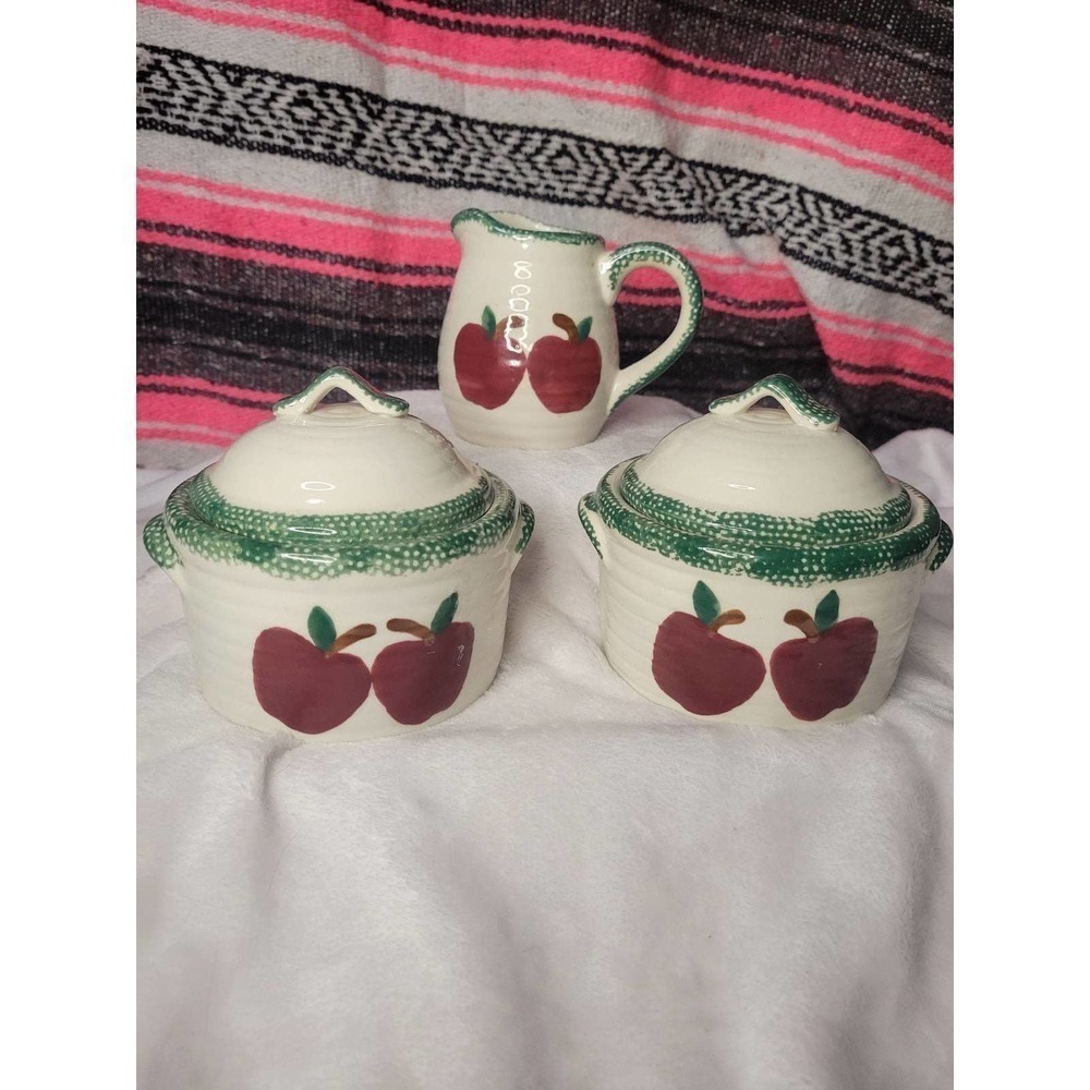Vintage apple set canisters